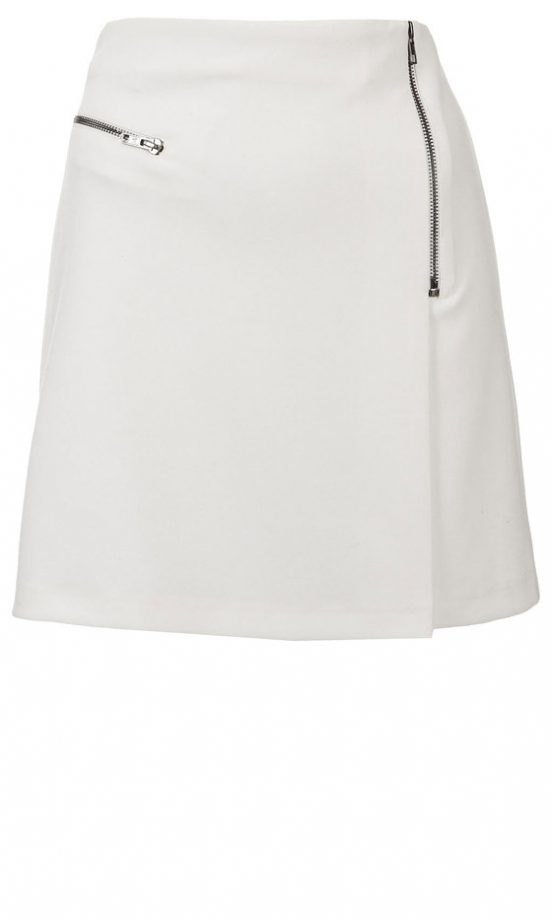 SS13 Fashion Trends: White - Topshop Zip Skirt, £32