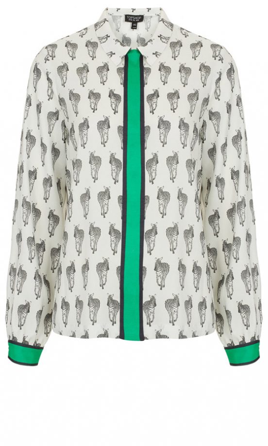 Topshop Zebra Print Shirt, £40