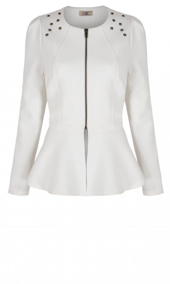 Very Peplum White Jacket, £35