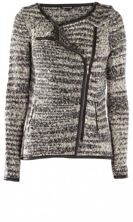 Warehouse Biker Cardigan, £50