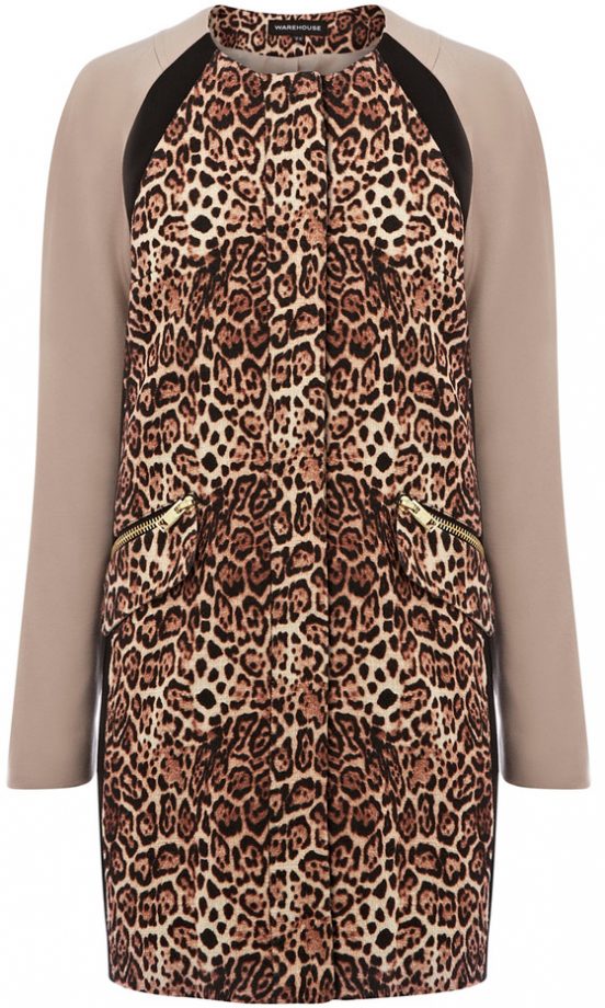 Warehouse Leopard Print Coat, £95