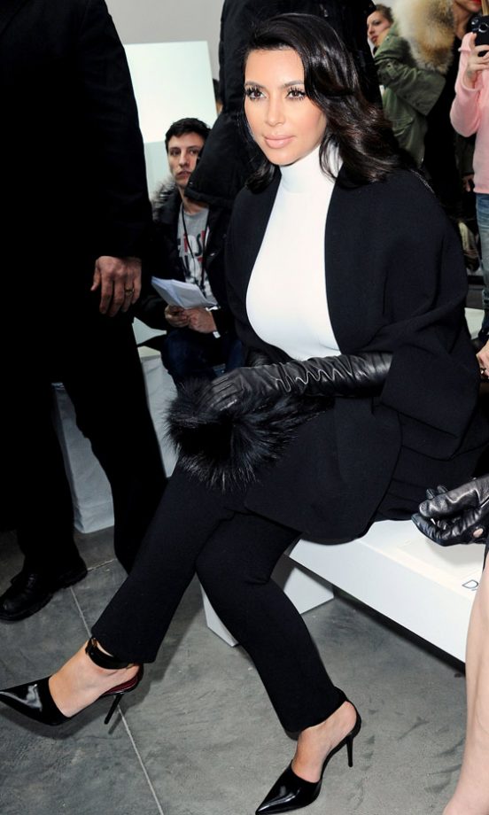 Kim Kardashian At The Stephane Rolland SS13 Show At Paris Haute Couture Fashion Week, 2013