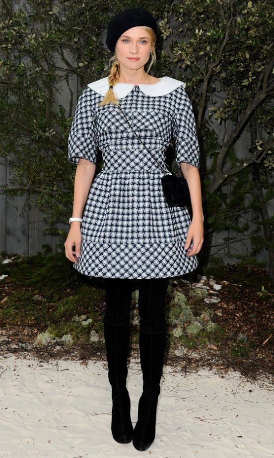 Diane Kruger At The Chanel SS13 Show At Paris Haute Couture Fashion Week, 2013