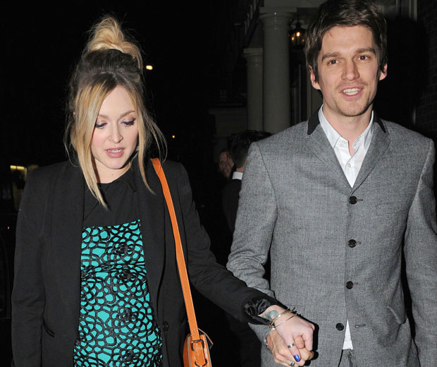 Pregnant Fearne Cotton enjoyed a night out with her boyfriend while on maternity leave