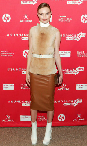 We love Kate Bosworth's all-leather outfit at the Sundance Film Festival
