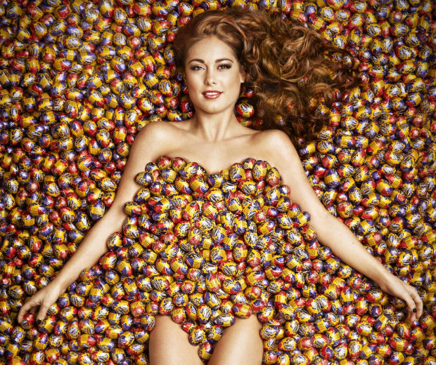 Made In Chelsea's Louise Thompson recreates a scene from American Beauty