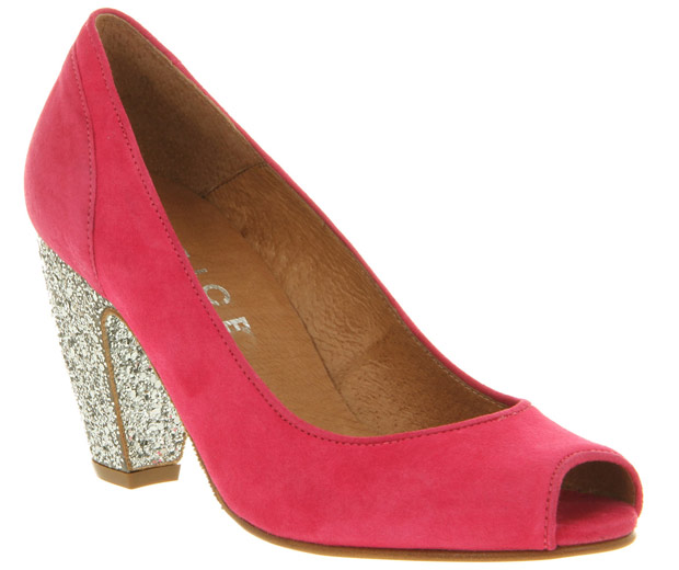 Office pink glitter heels for SS13, 2013