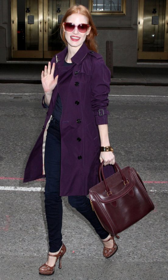 Jessica Chastain At The Walter Kerr Theatre In New York, 2013