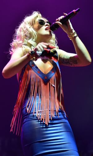 Rita Ora performing live