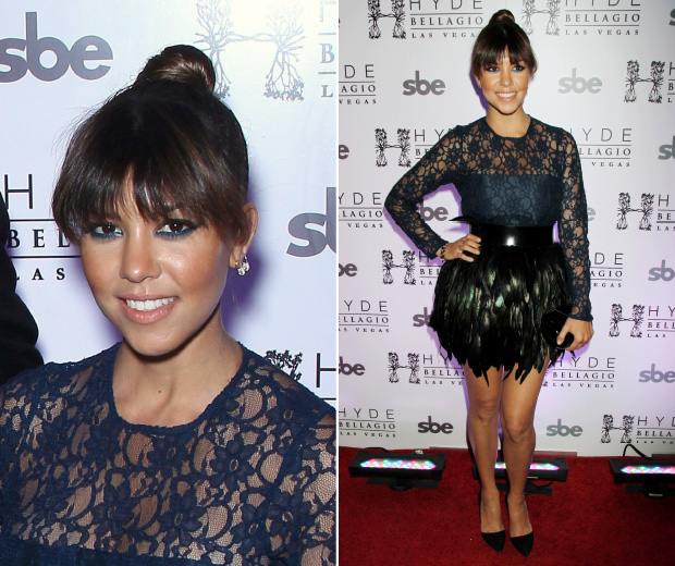 Get Kourtney's smoky navy eyes with Look Beauty!