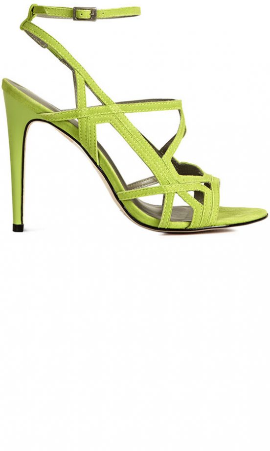Reiss Lime High Sandals, £169