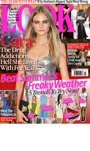 LOOK magazine: Cara Delevingne's drug addiction story, 2013