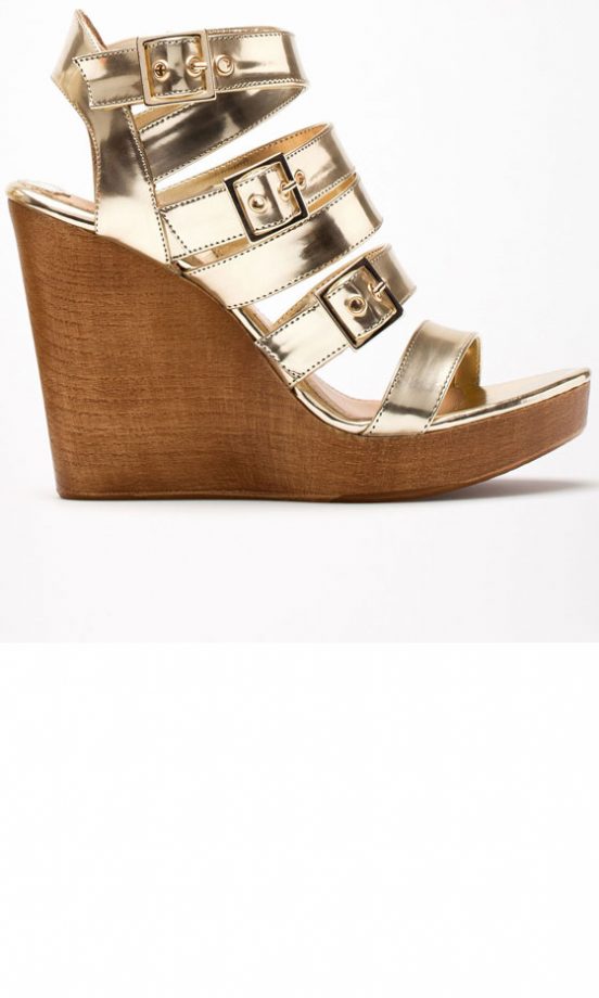 Bershka Metallic Wedges, £39.99