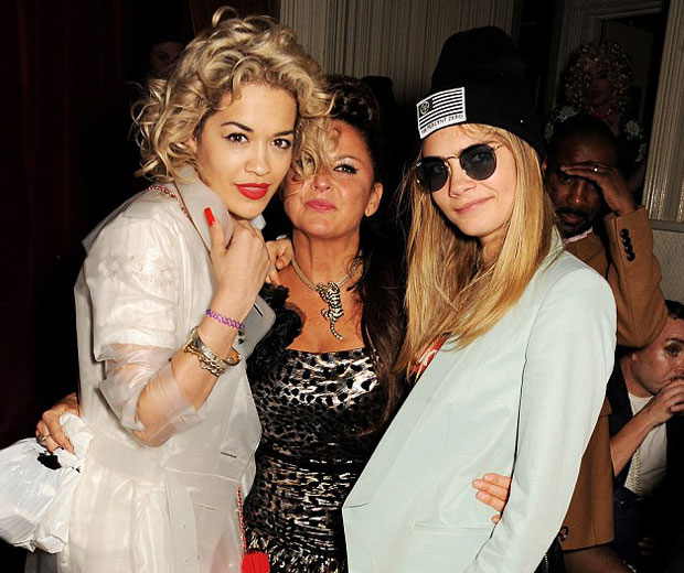 Rita Ora, Cara Delevingne and Fran Cutler