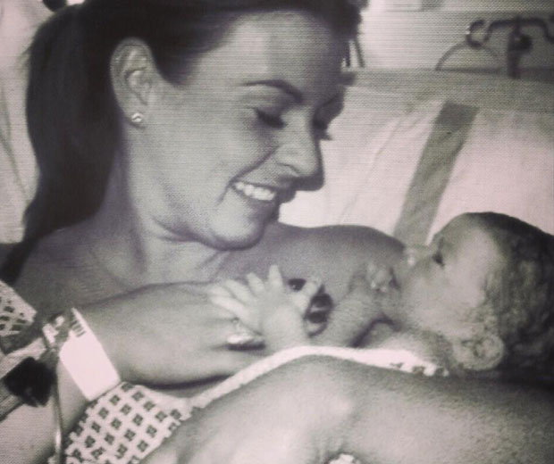Coleen Rooney has shared a picture of her new baby on Twitter today