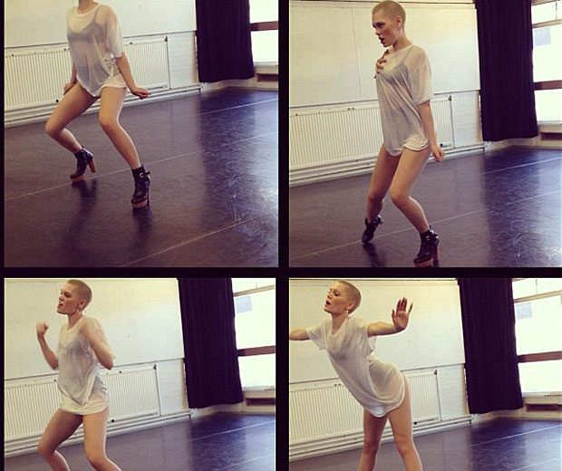 Jessie J gives us a peek at the dance routine for her new video by posting this pic on Instagram