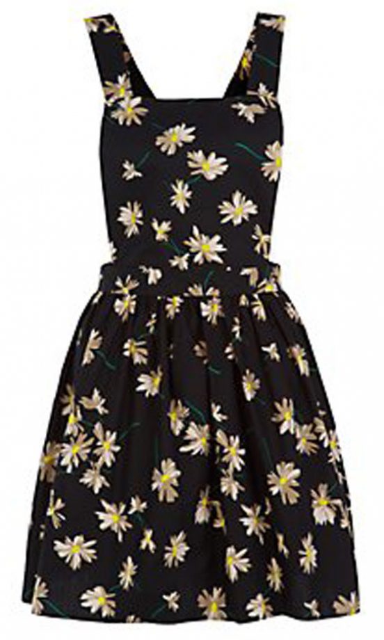 New Look Daisy Print Pinafore Dress, £19.99