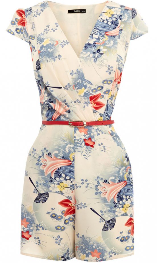 Oasis Flower Playsuit, £50