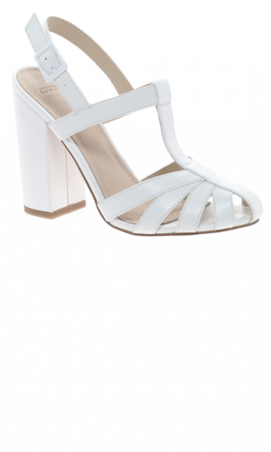 ASOS White Heeled Sandas, £48