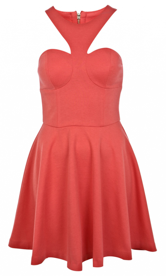 Miss Selfridge Coral Dress, £45