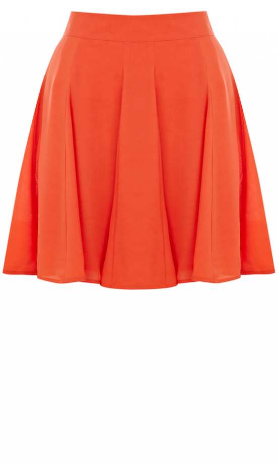 Oasis Orange Skirt, £42