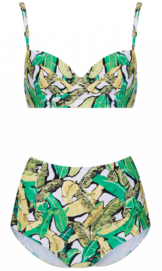 Topshop Leaf Bikini, £34