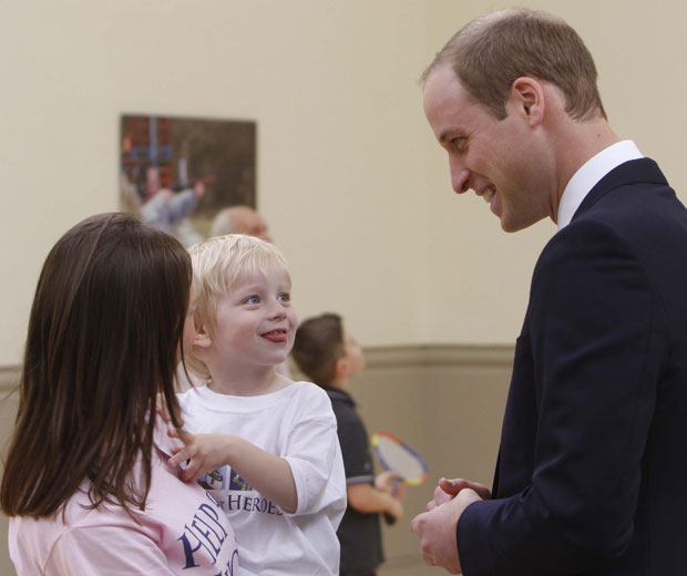 Prince William talked to mums about sleepless nights at the Help For Heroes Recovery Centre opening