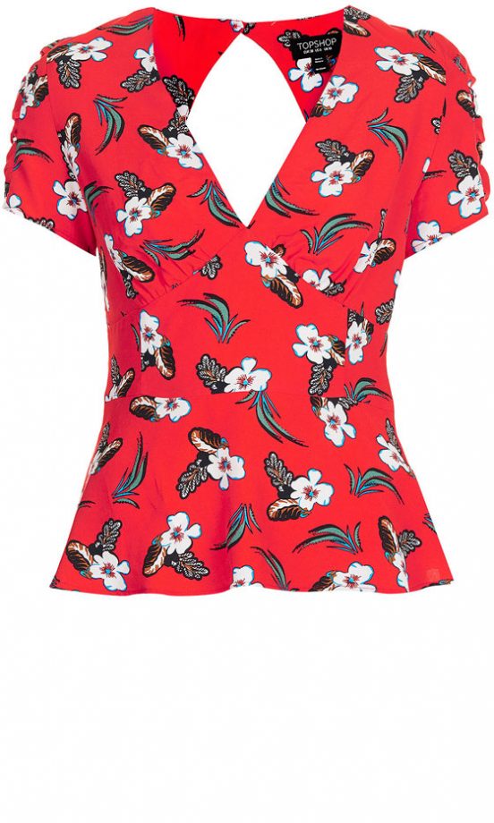 Topshop Cutout Tea Blouse, £34