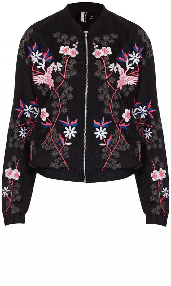 Topshop Embroidered Bomber, £60