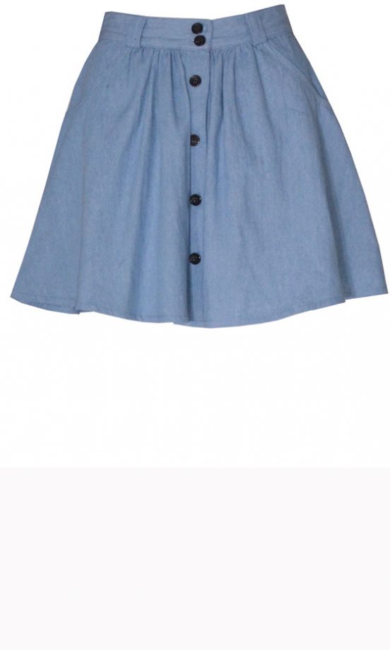 Pop Couture Button Skater Skirt, £16