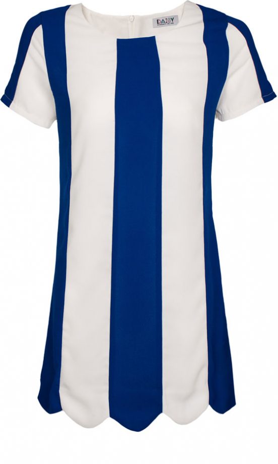 Daisy Street Scallop Stripe Dress, £19.99