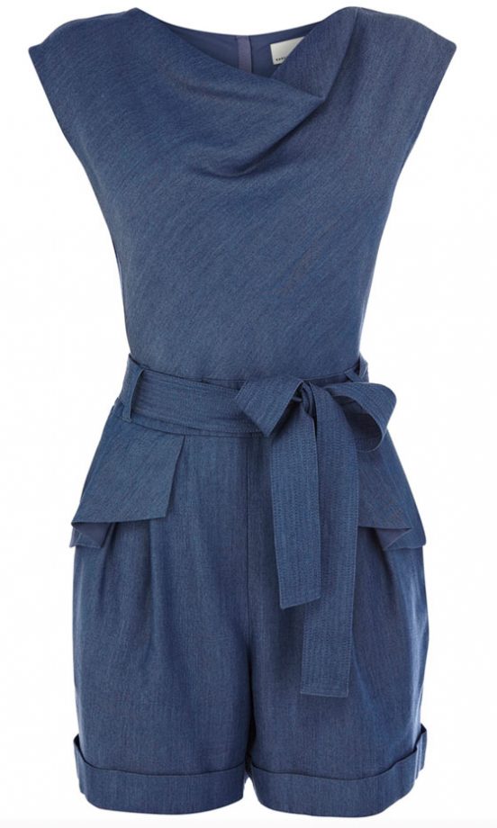 Karen Millen Denim Playsuit, £140