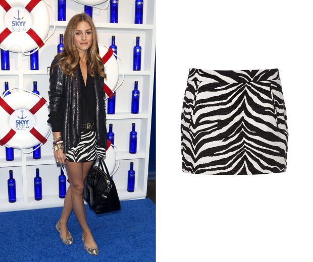 We want Olivia's £29.99 Zara skirt...
