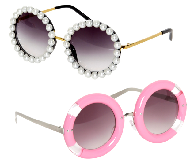 Vintage style sunglasses from online shop prettylittlething.com, 2013