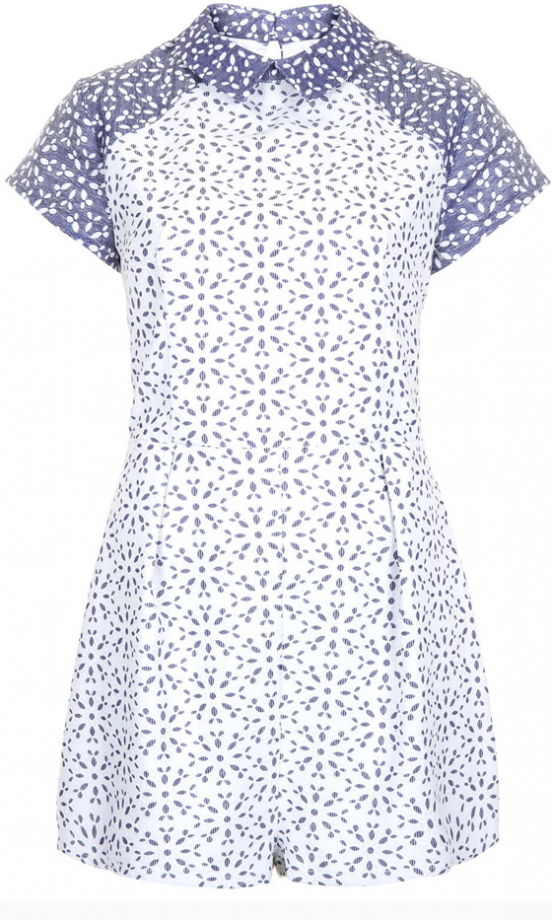 Topshop Pattern Playsuit, £50