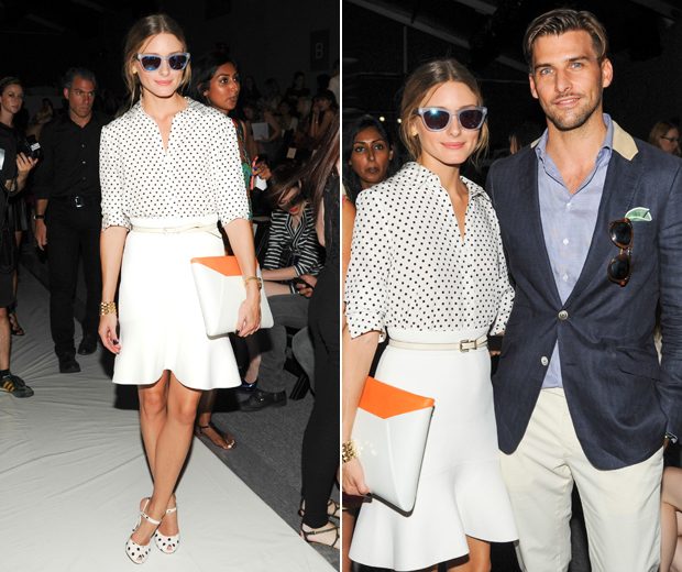 Olivia Palermo looking sleek at the Rachel Zoe NYFW show