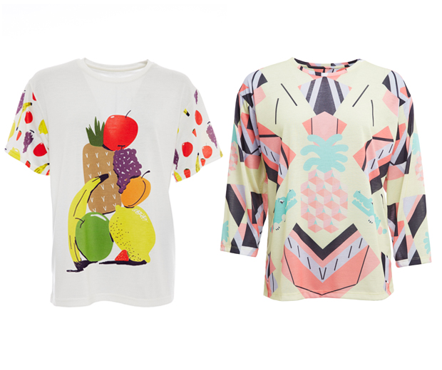 We love these fruit-print T-shirts from the new Asos collection