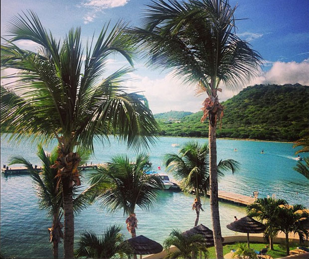 Caroline shared her gorgeous view from the mystery judge's house