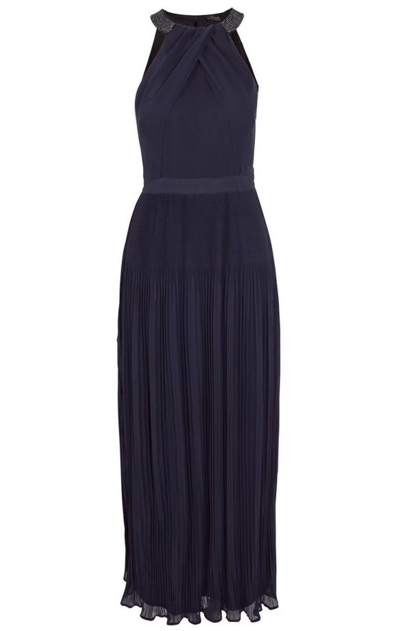 F&F Embellished Pleated Maxi Dress, £50
