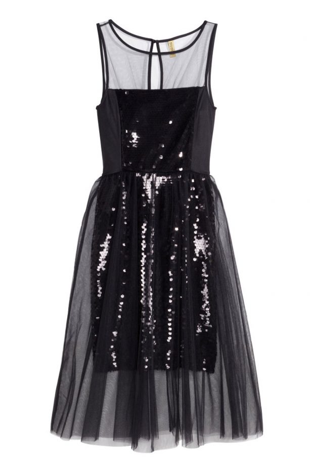 H&M Tulle Dress With Sequins, £39.99