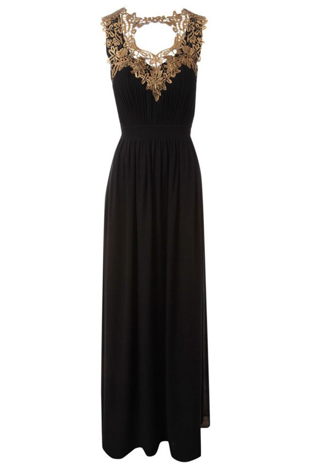 Jane Norman Applique Front Maxi Dress, £70