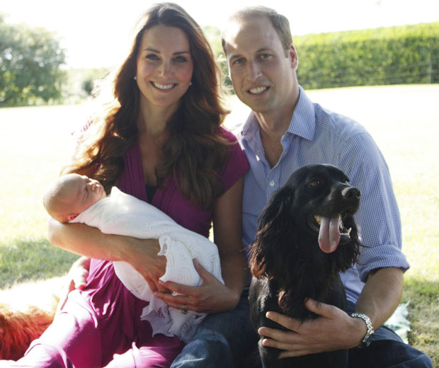 Kate, Will and baby George have touched down in Scotland for baby's first holiday
