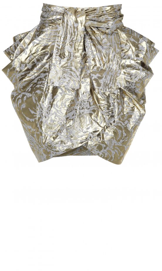 River Island AW13 Gold Peplum Skirt
