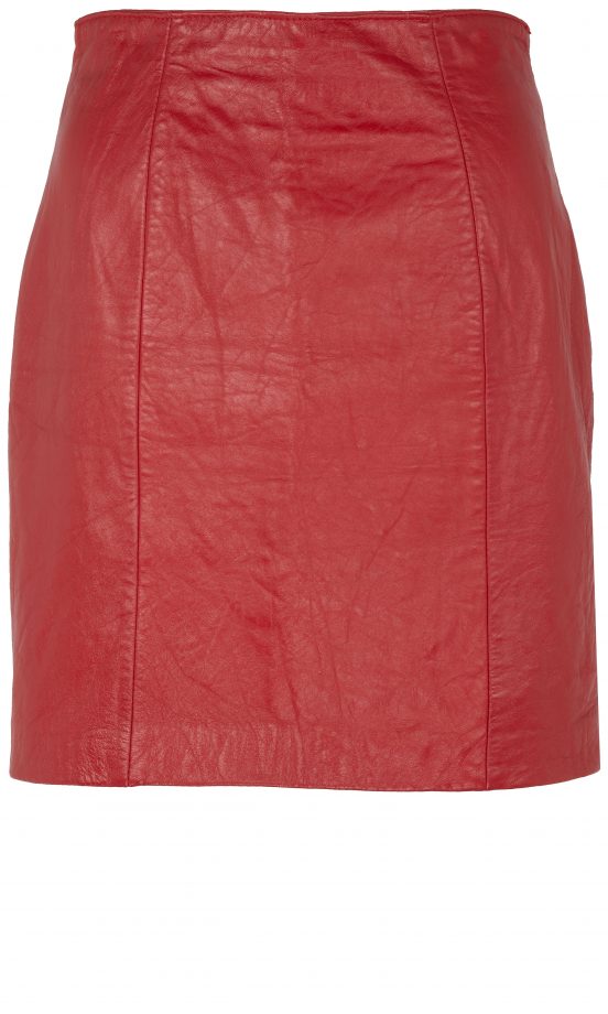 River Island AW13 Red Leather Miniskirt
