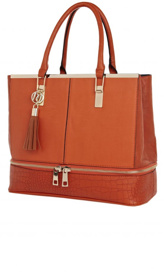 River Island AW13 Orange Tassel Bag