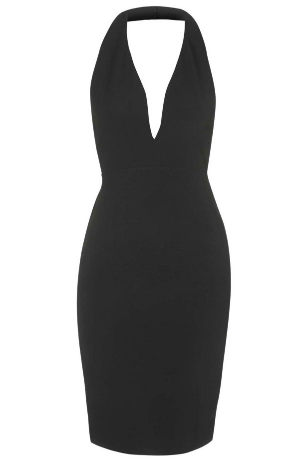 Topshop Plunge Halterneck Bodycon Dress, £34