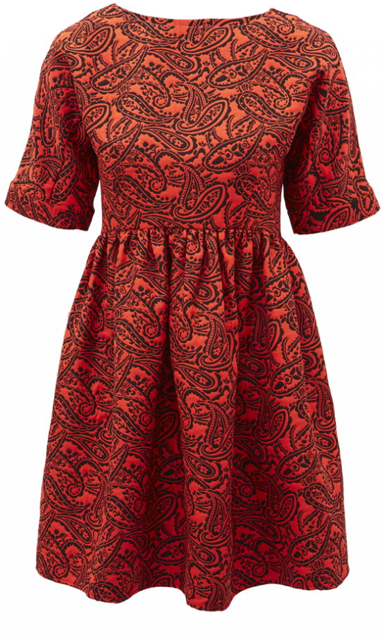 Asos AW13 Red Paisley Smock Dress