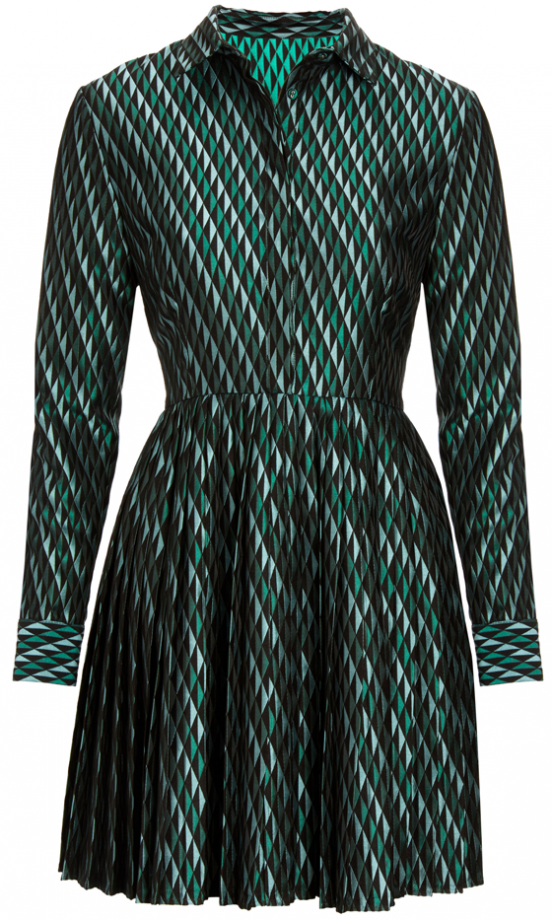 Asos AW13 Green Stripe Shirt Dress