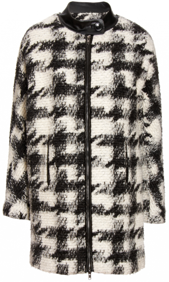 Asos AW13 Knitted Houndstooth Coat, £90