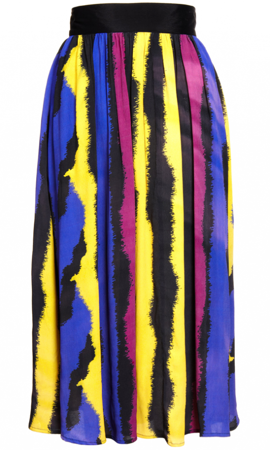 Asos AW13 Bright Stripe Midi Skirt, £36